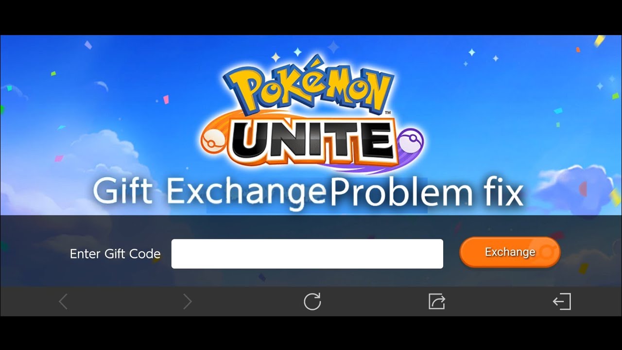 How to fix Pokemon unite gift exchange problem for mobile users - YouTube