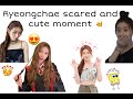 ITZY Chaeryeong scared and cute moment