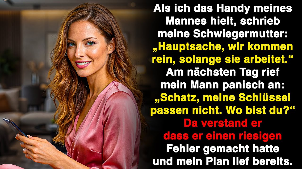 Ich sah die geheime Nachricht von meinem Mann: „Wir gehen rein, während sie arbeitet!“