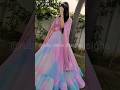 Trending organza lehanga cutting and stitching step by step diy lehenga long dress frill lehenga