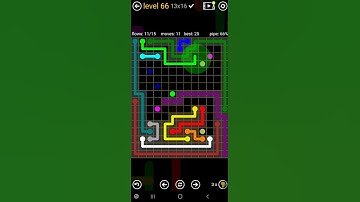 How To Solve Flow Free Jumbo Rectangle 2 Pack Level 66 13x16 Board Walk Through Solution Walkthrough