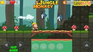 Banana adventure jungle king Level 1-4  #gameplay #gaming #games screenshot 1
