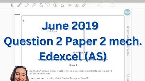 AS Level maths June 2019 Question 2 Mechanics paper 22 Edexcel