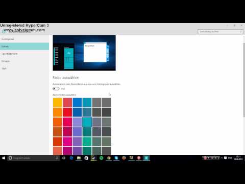 Video: So ändern Sie Die Farbe Des Startmenüs