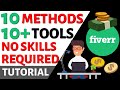 NO SKILLS REQUIRED | 10 NEW Ways to Make Money on FIVERR Using 10+ Free Tools! (Mid 2020 Update)