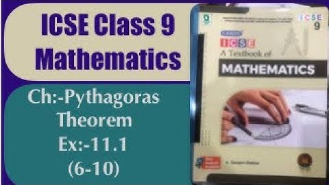 ICSE/class-9th/ch-Pythagoras Theorem/ ex11.1/part-2