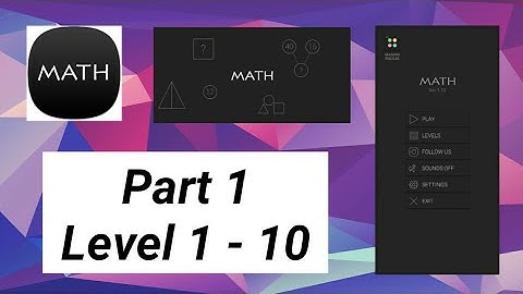 Math Riddles and Puzzles | Part 1 : Level 1 - 10