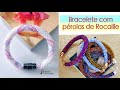 Bracelete com pérolas de Rocaille |  How to bead crochet!