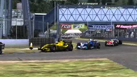 f1 rfactor 2005 crashes and overtakes part 5
