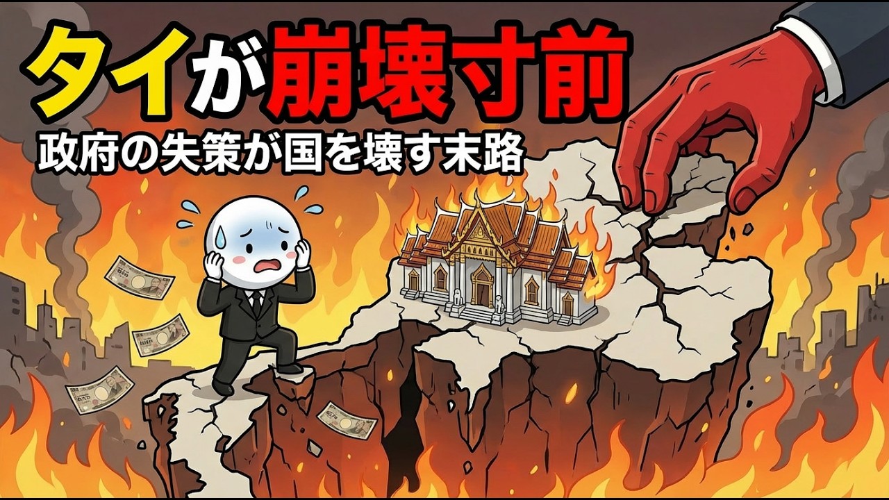 タイ経済が史上最悪の経済崩壊｜政府のバラマキが国を壊すまで