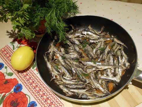 Кулинария. Рецепт тушёной хамсы