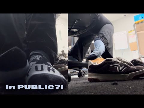 Took My Shoes Off At Work… 👟