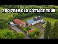 Full home tour of our 200 year old stone cottage and land moving to ireland