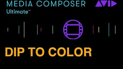 Avid Media Composer QuickTransitions Dip to Color Short Video