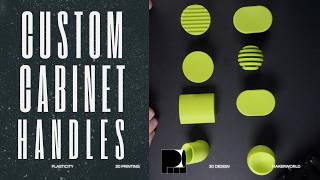 Custom Cabinet Handles Created in Plasticity | 3D Printed Product Design