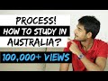 PROCESS | HOW TO STUDY IN AUSTRALIA | International students in Australia