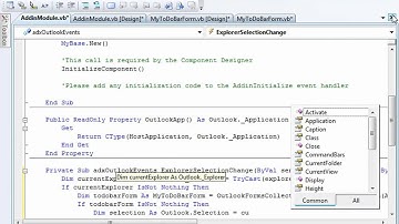 Customize Outlook TodoBar with advanced regions (C#, VB.NET)