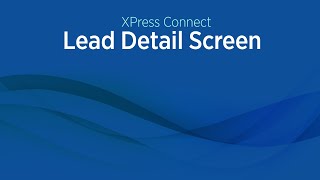 XPress Connect Lead Detail Screen screenshot 1