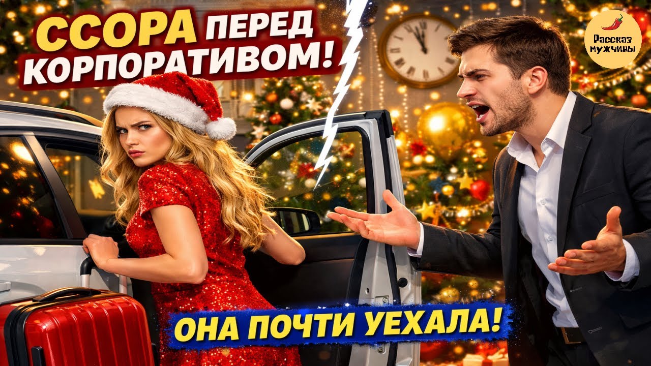 Ссора перед корпоративом. Она почти уехала | Рассказ мужчины