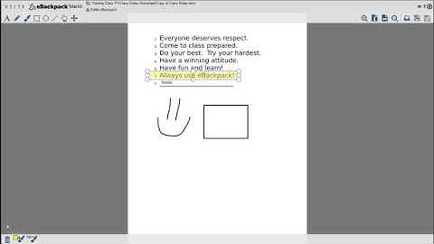 eBackpack Web Mark It Tool Overview