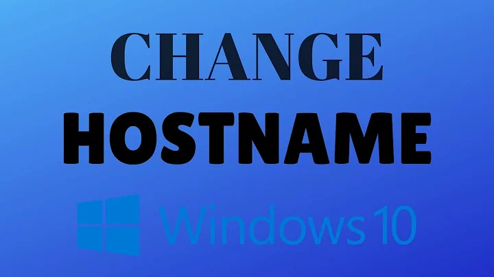 how to change hostname in windows 10