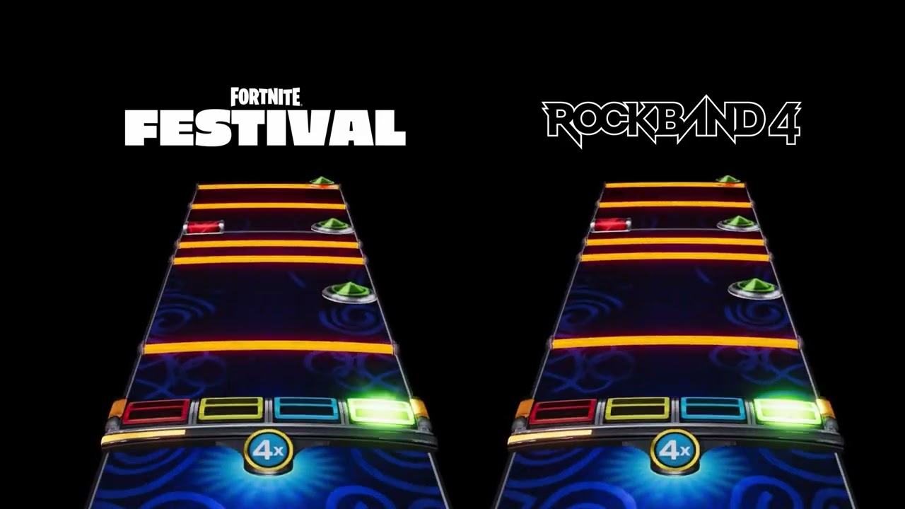 UNSAINTED - Rock Band 4 VS Fortnite Festival Chart Comparison - Pro Drums