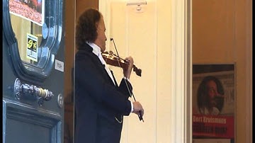 André Rieu on the steps of the Vrijthof Maastricht 2011