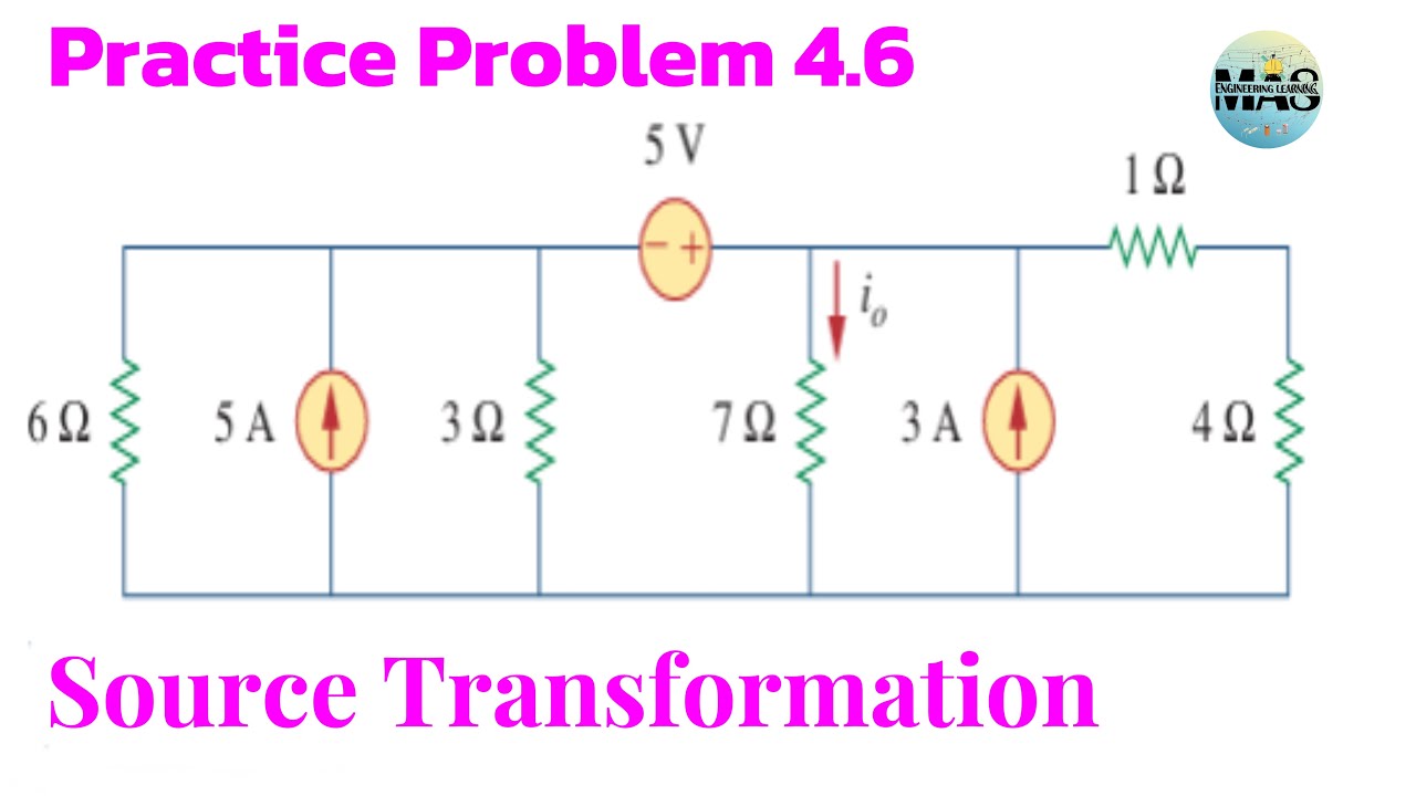 Practice Problem 4.6 || Source Transformation || Fundamentals of ...