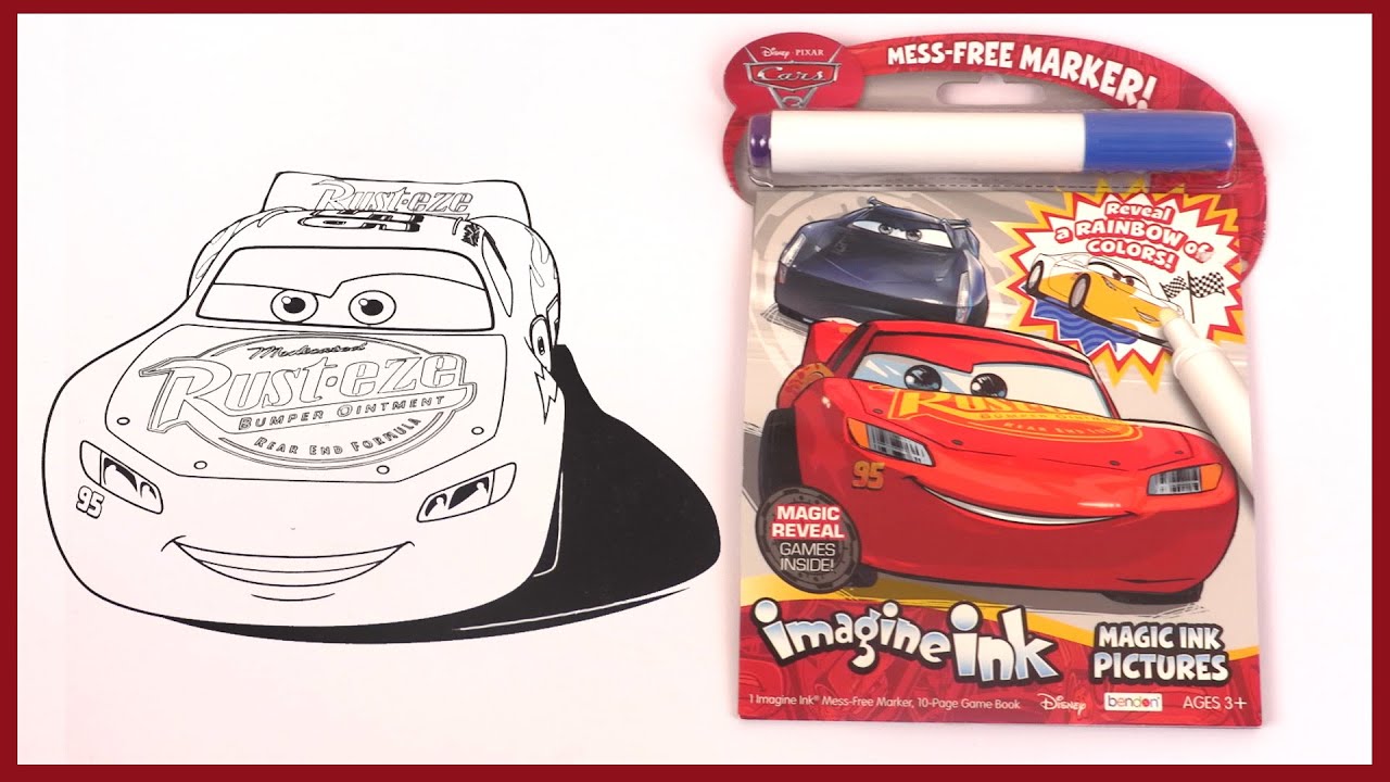 Disney Cars Flash McQueen Imagine Ink Livre d'Activités