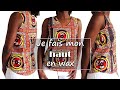 ✂TUTO couture: 👕Je fais un HAUT WAX sans patron -