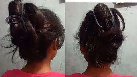 Everyday Hairstyle with Claw Clip -Easy juda &Bun Style #youtubeshorts #youtube #hairstyle 