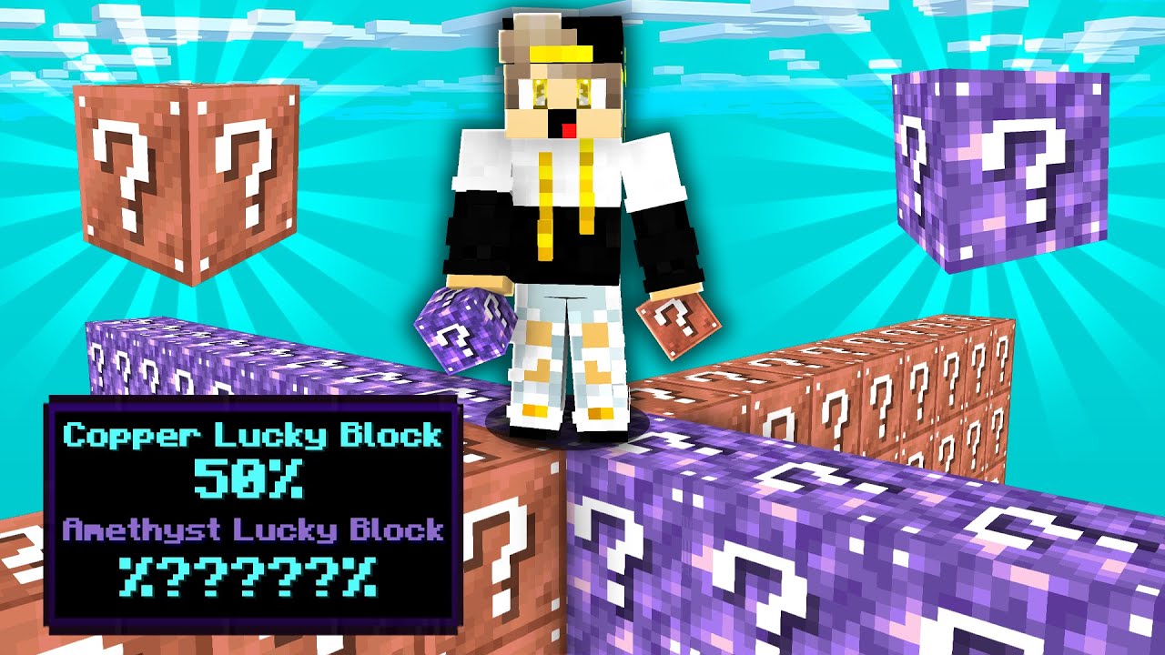ماين كرافت سباق بلوكات حظ الكرستال ضد بلوكات حظ الكوبر ( الحظ 🤢 )