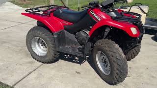 Biggest tires on Suzuki Ozark 250 without a lift