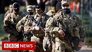 Tight security in Washington DC ahead of Biden inauguration - BBC News