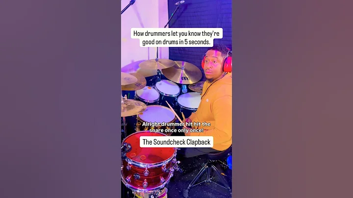 How drummers let you know they're good on drums in 5 seconds.