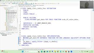 150 - ABAP on HANA - CDS Table Function - Implementing Select-Options in CDS View Part5
