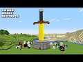 SURVIVAL EXCALIBUR SWORD HOUSE WITH 100 NEXTBOTS in Minecraft - Gameplay - Coffin Meme