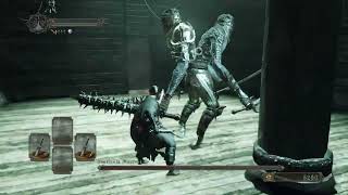 Defeating Flexile Sentry in Dark Souls 2 SL1 Hitless Using Broken Straight Swords in Coc