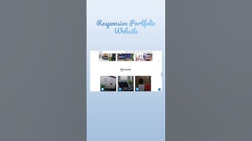 Responsive Portfolio Website  #coding #webdesign #shorts #javascript #html #design #xdcode
