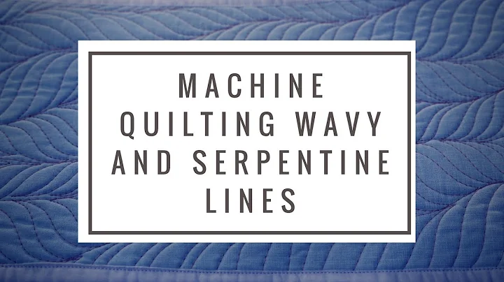 Machine Quilting Wavy Lines & Serpentines: Free-Mo...