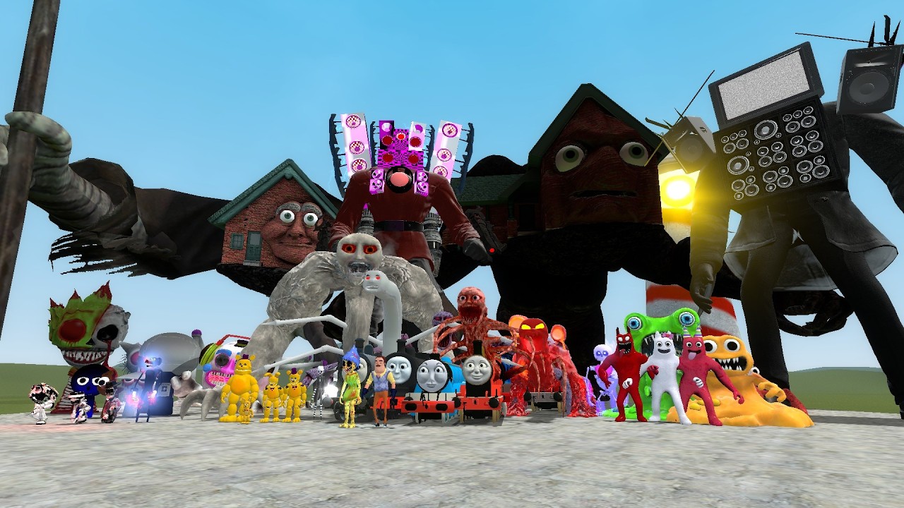 ALL NORPA TREVOR HENDERSON CREATURES VS ALL MONSTERS In Garry's Mod!