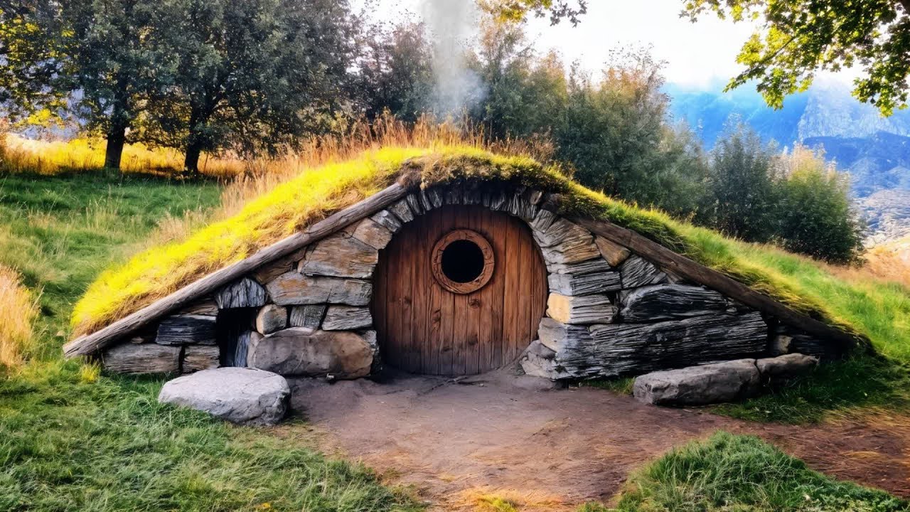 🔥 Primitive Survival Skills – Building Shelter, Making Fire & Cooking in the Wild 🌲🍲