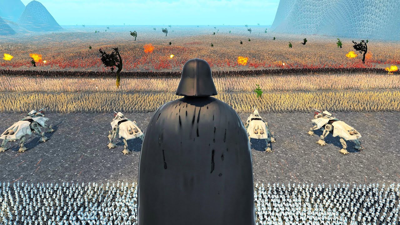 DARTH VADER Defends Helm’s Deep Against 5,000,000 Aliens, Predators & Zombies! - UEBS 2 Battle