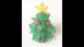 DIY: fabriquer un Sapin de Noël en papier. Paper Christmas tree