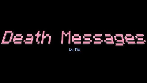 Death Messages Skript || 1.12+ || Multiple editable death messages