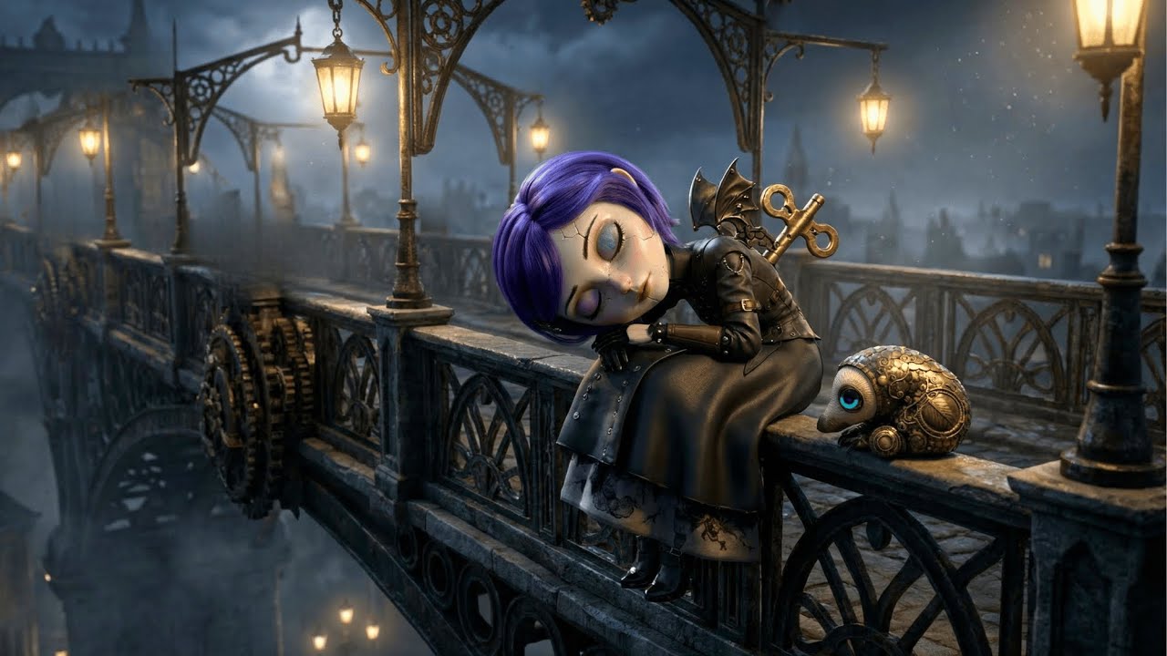 Victorian Steampunk Bridge | Dark Gothic Ambience for Sleep & Focus