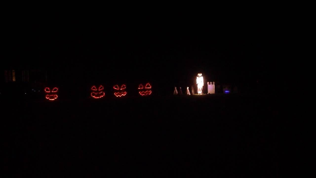 Halloween Light Show 2014 YouTube