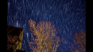 Star Trail Time Lapse in Light Pollution