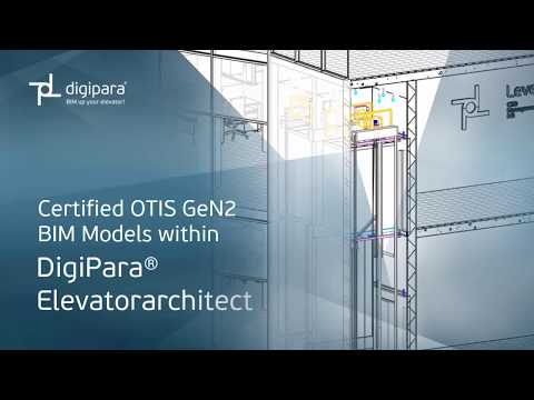 Certified OTIS GeN2 BIM Models