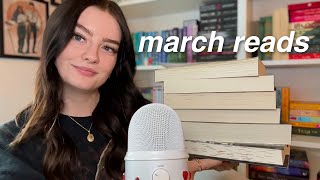 ASMR 9 of the books i read in march 🌿 monthly reading wrap-up